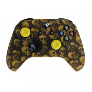 Чехол защитный XB One Silicon Case for Controller Черепа Yellow